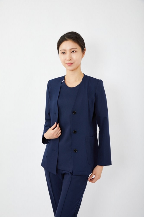 심플 가디건 자켓 네이비-5372