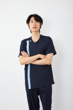 더블배색 다크네이비 상의-5694