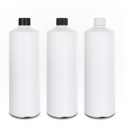 HDPE 용기 1000ML/ 1L 환(LTR) 용기 막캡 - 불투명/ 28파이 [80개입]