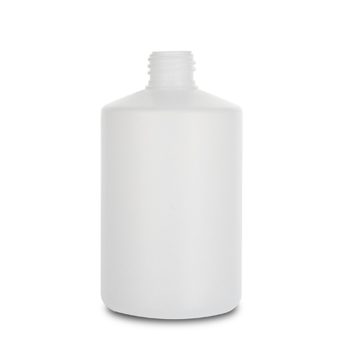 HDPE 용기 500ML/ 0.5L 환(TR) 용기 - 반투명 백색/ 28파이 [110개입]