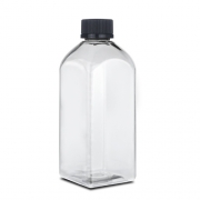 PET 용기(SKP-500SQ) 500ML 안전캡(SC-08) - 투명/ 28파이 [160개입]