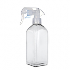 PET 용기(SKP-500SQ) 500ML 정밀 트리거 스프레이(FTS-011) - 투명/ 28파이 [160개입]