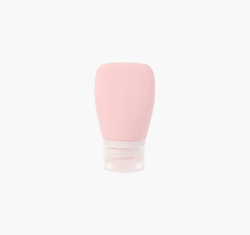 납작 실리콘 공병 휴대용 여행용 수영장 샴푸통 화장품 용기 60ml