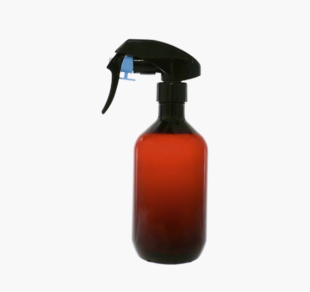 24파이 미세 건 스프레이 PET 300ml 브라운 화장품공병 분무기