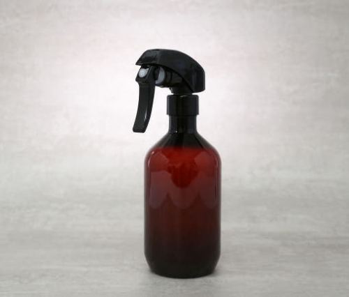 24파이 미세 건 스프레이 PET 300ml 브라운 화장품공병 분무기