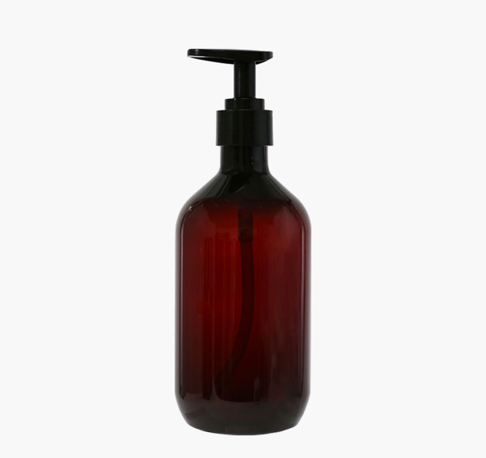 28파이 디스펜서 화장품공병 브라운 PET 500ml