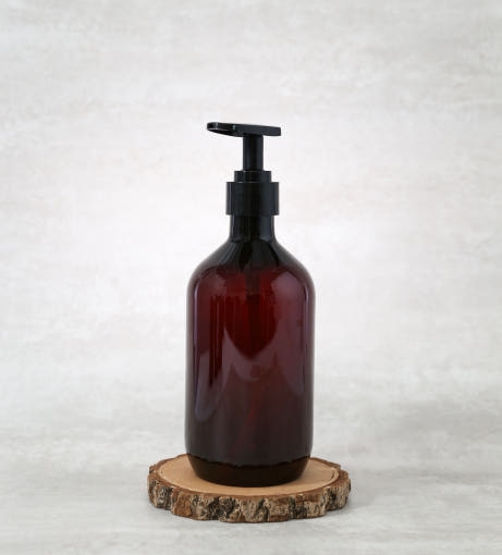 28파이 디스펜서 화장품공병 브라운 PET 500ml