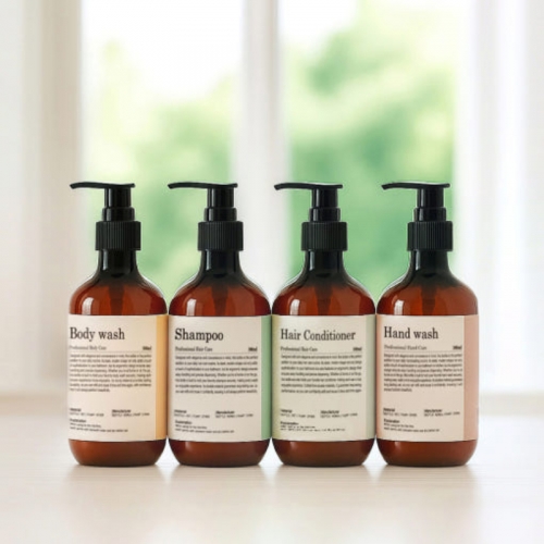 라벨스티커 디스펜서 방수 라벨지 네임택 라벨링 욕실용품 호텔디스펜서 전용 샴푸 300ml