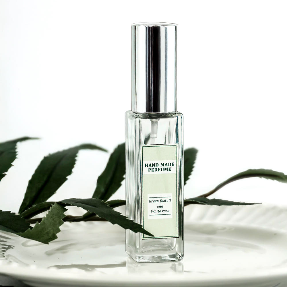 7ml 사각 유리 향수용기 퍼퓸 스프레이 리필용 휴대용 여행용 공병 실버