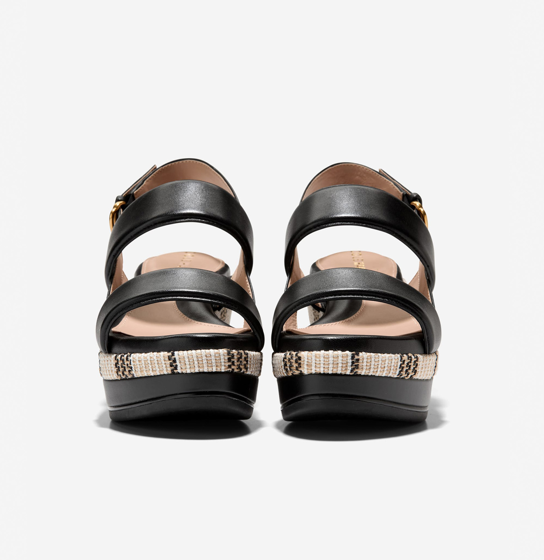 [Aislin Wedge Sandal] 블랙 여성 샌들 [WIDTH:B]