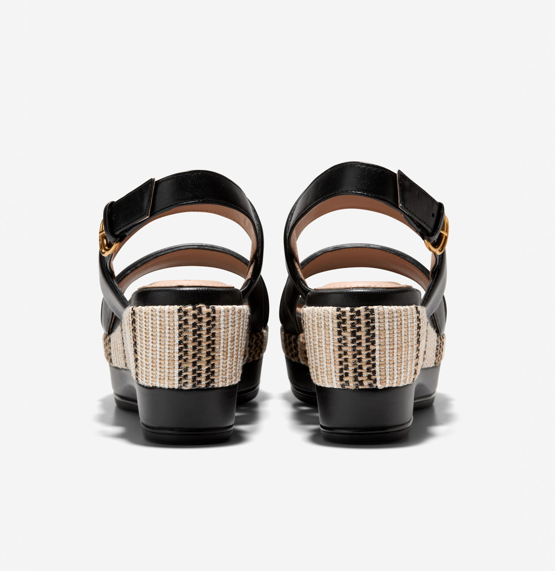 [Aislin Wedge Sandal] 블랙 여성 샌들 [WIDTH:B]