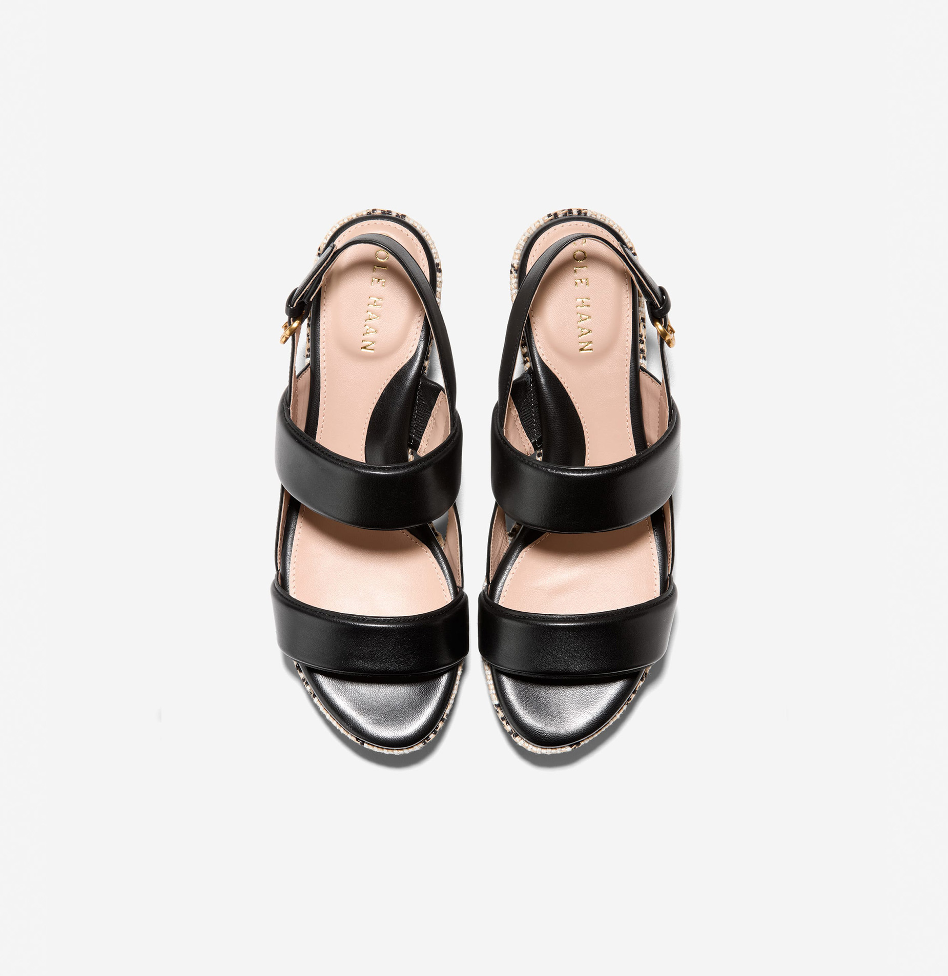 [Aislin Wedge Sandal] 블랙 여성 샌들 [WIDTH:B]