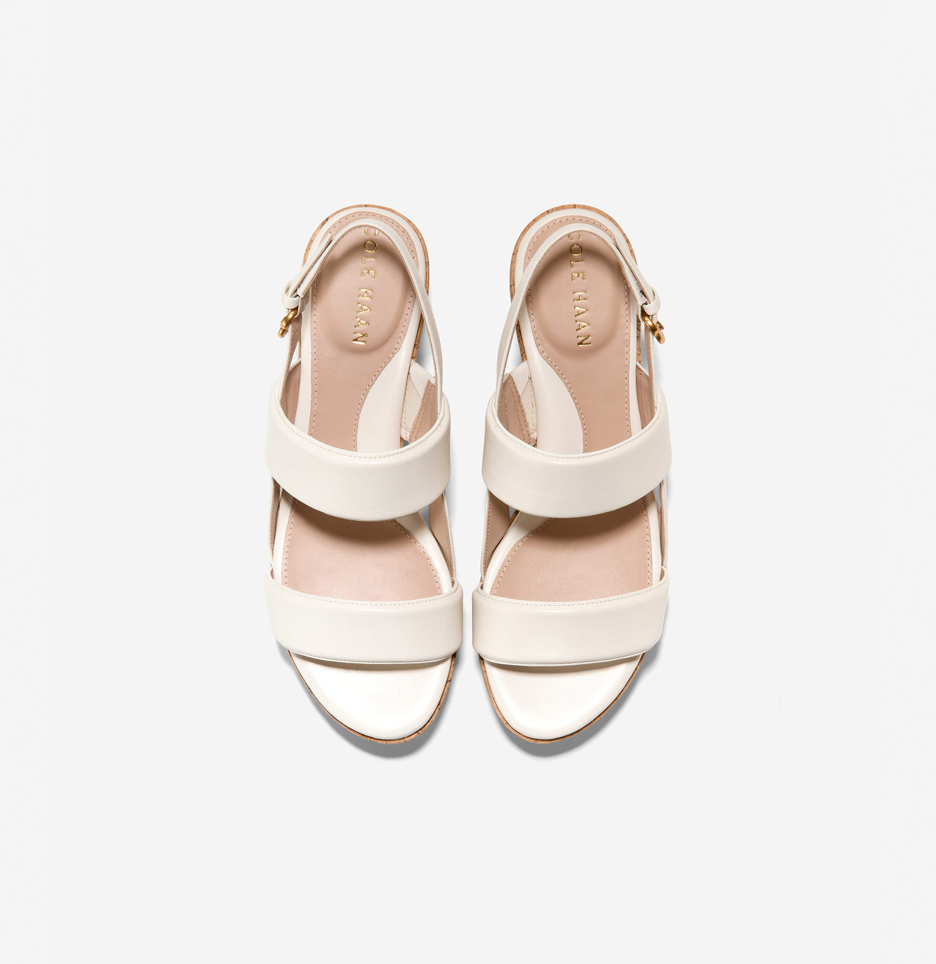 [Aislin Wedge Sandal] 화이트 여성 샌들 [WIDTH:B]