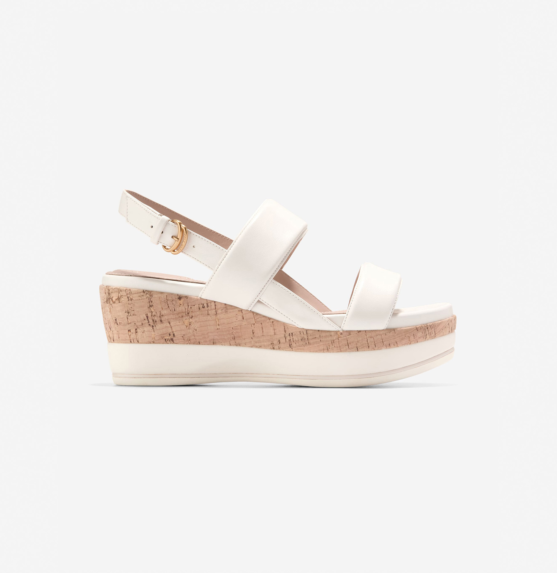 [Aislin Wedge Sandal] 화이트 여성 샌들 [WIDTH:B]