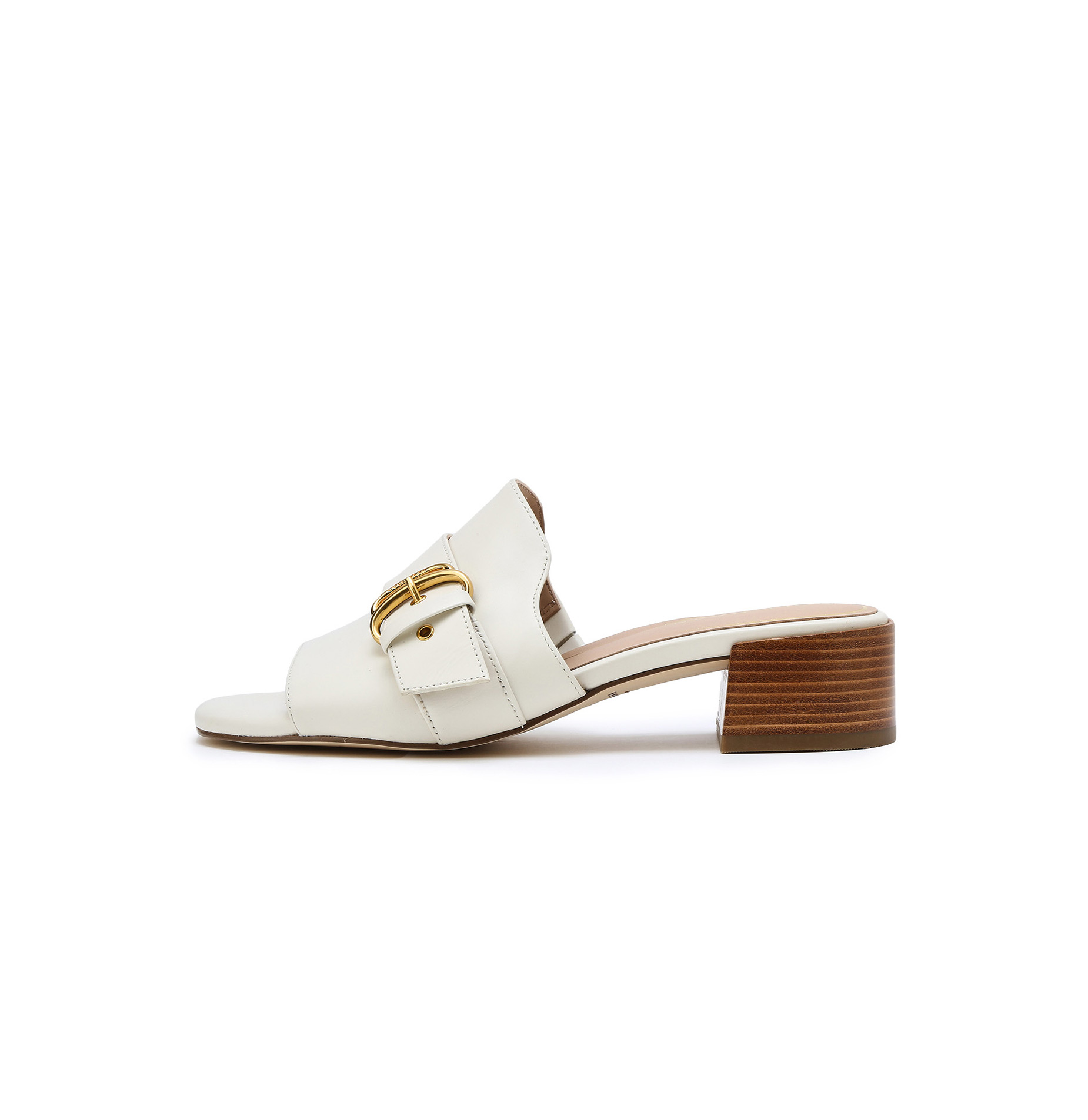 [Crosby Slide Sandal] 화이트 여성 샌들 [WIDTH:B]