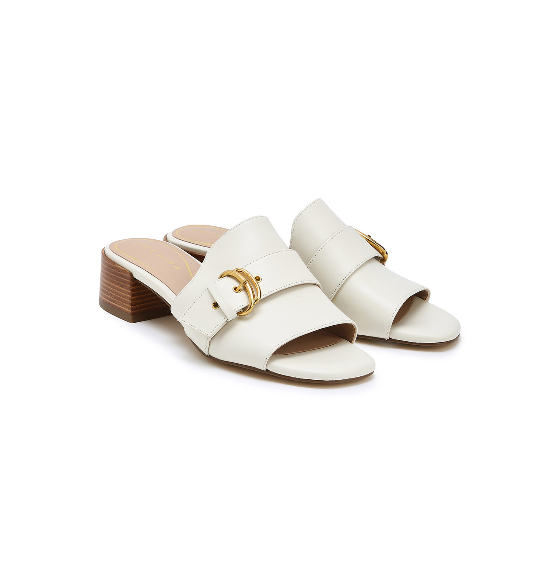 [Crosby Slide Sandal] 화이트 여성 샌들 [WIDTH:B]