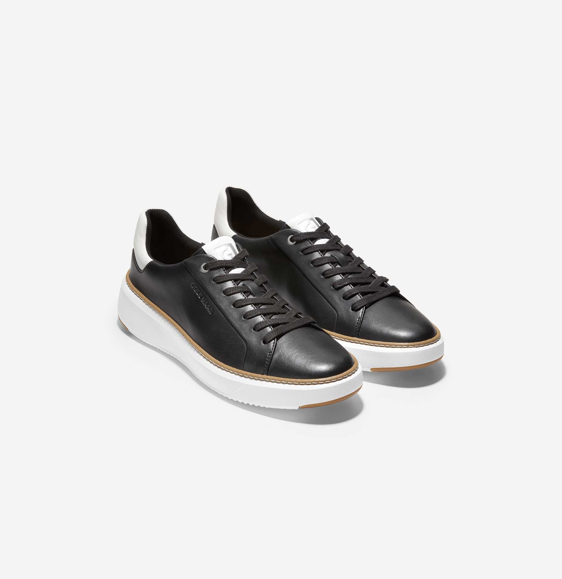 [GRANDPRØ TOPSPIN SNEAKER] 블랙 남성 스니커즈 [Width:W]