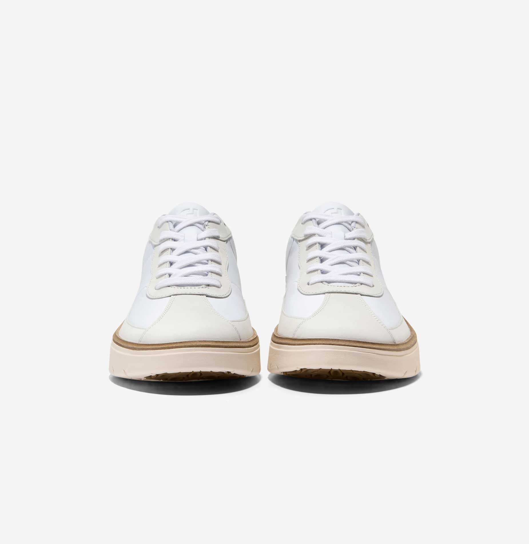 [GRANDPRØ FEATHERARC BIKE TOE SNEAKER] 흰색 남성 스니커즈 [Width:W]
