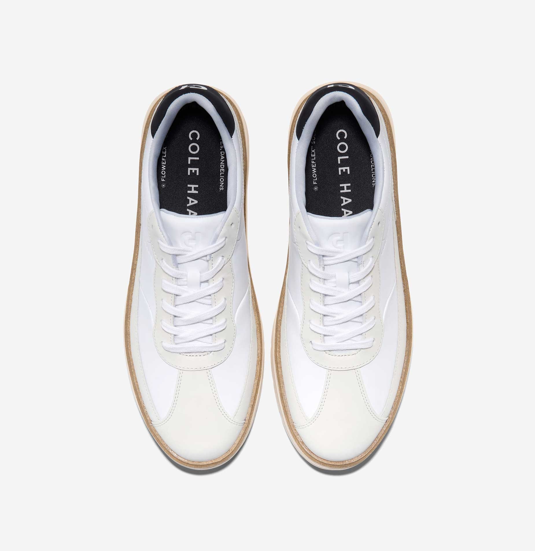 [GRANDPRØ FEATHERARC BIKE TOE SNEAKER] 흰색 남성 스니커즈 [Width:W]