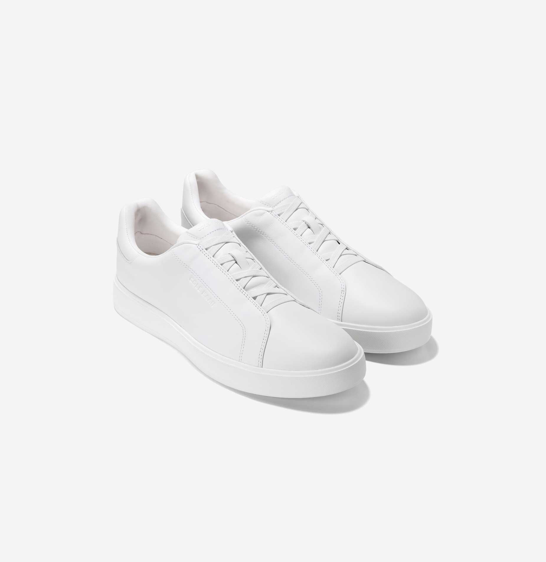 [GRANDPRØ LUXE SLIP-ON SNEAKERS] 흰색 남성 스니커즈 [Width:W]