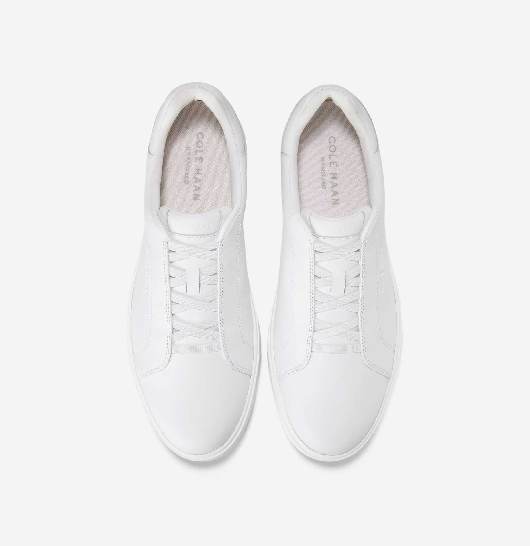 [GRANDPRØ LUXE SLIP-ON SNEAKERS] 흰색 남성 스니커즈 [Width:W]