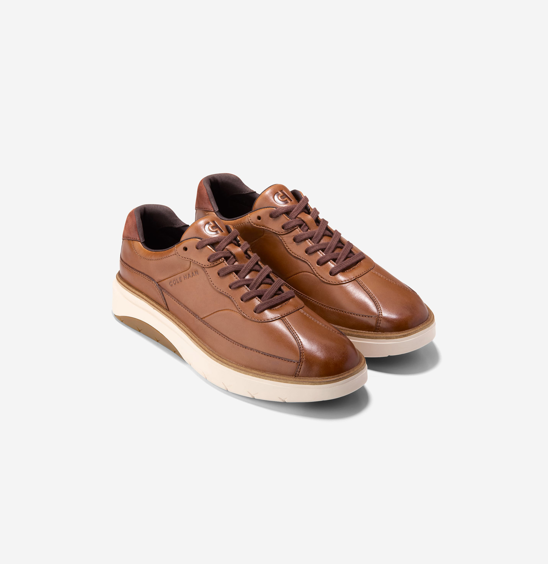 [GRANDPRØ FEATHERARC BIKE TOE SNEAKER] 브라운 남성 스니커즈 [Width:W]