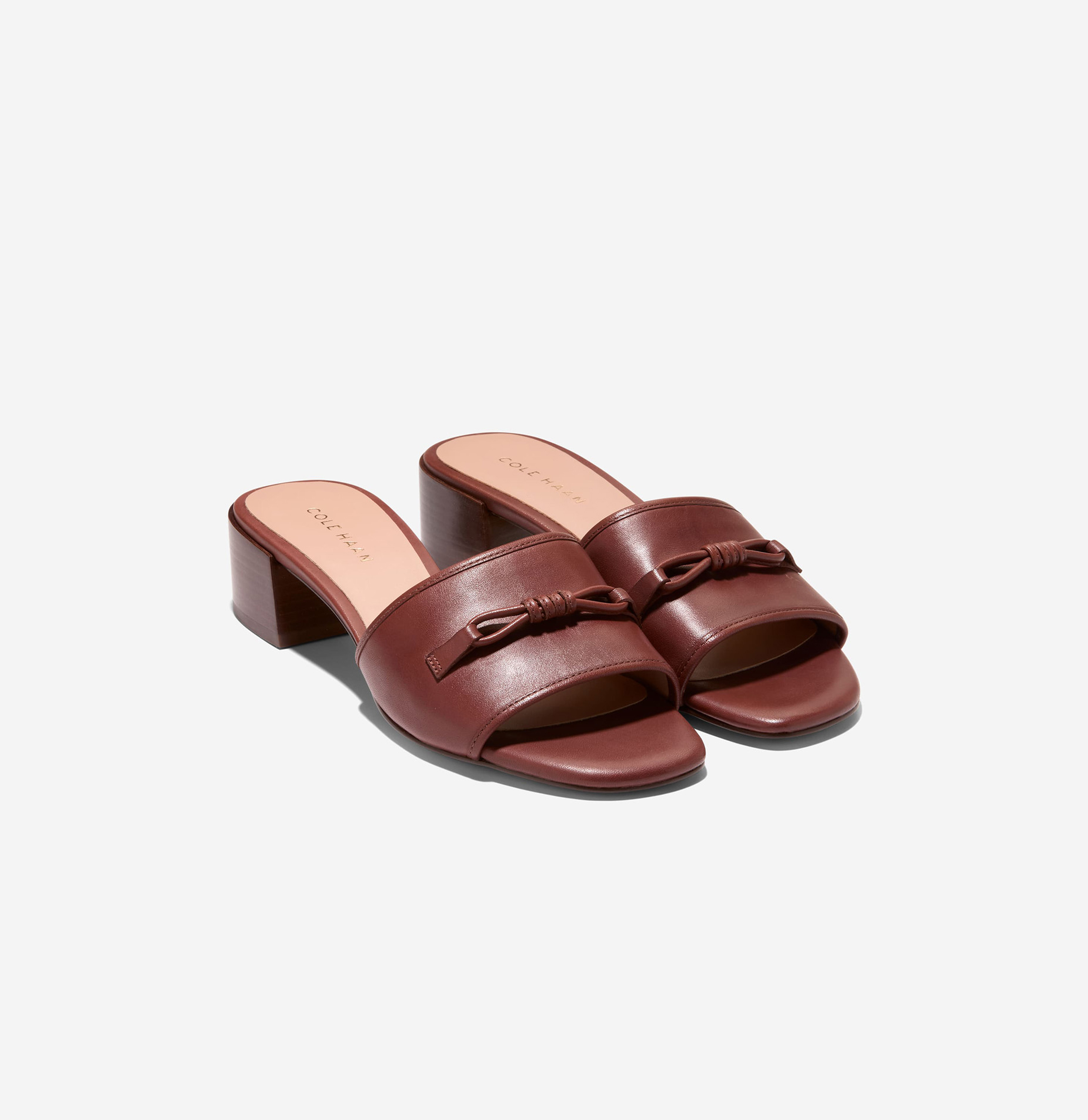 [CAILYN BOW MULES] 브라운 여성 샌들 [Width:B]