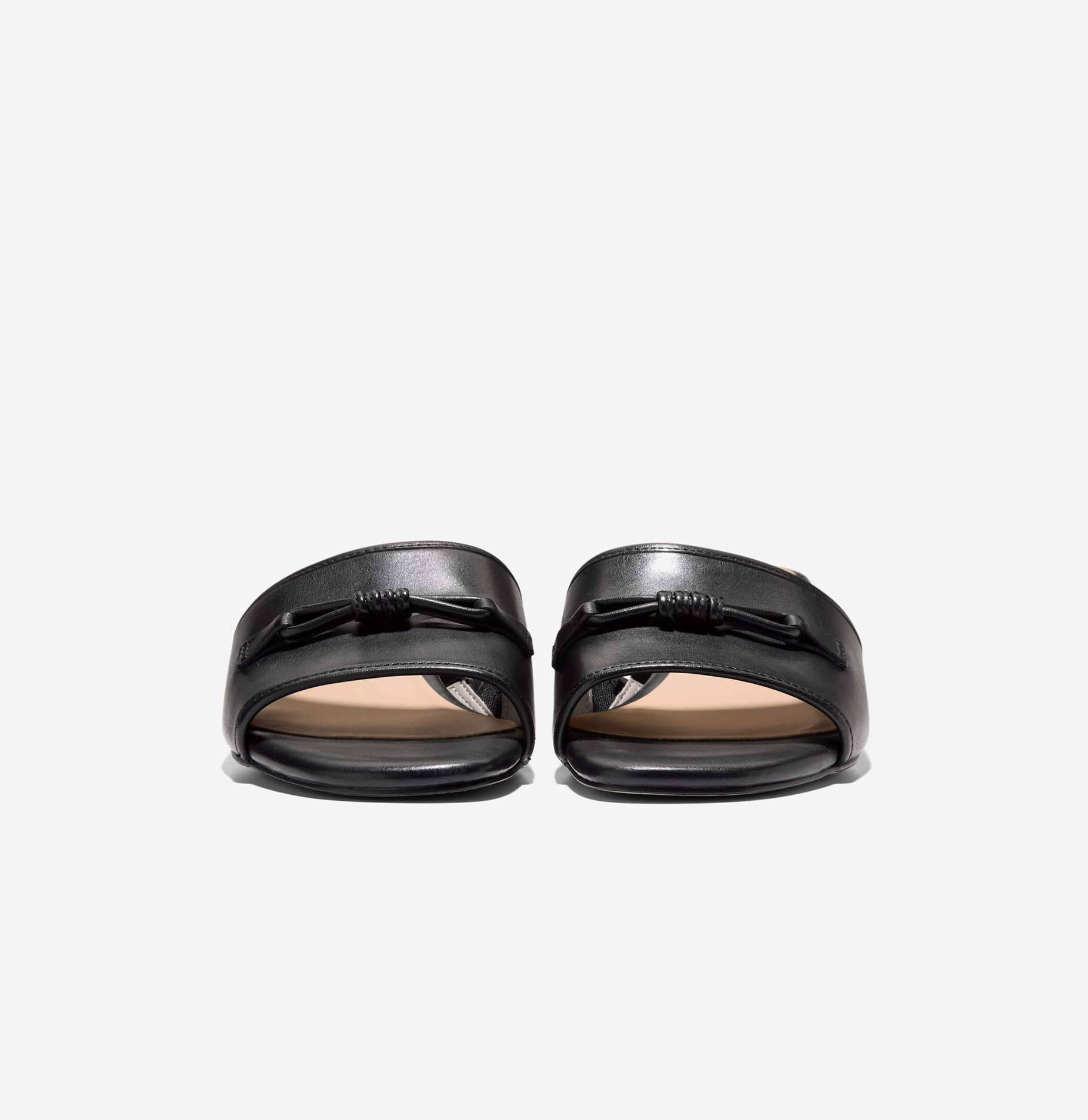 [CAILYN BOW MULES] 블랙 여성 샌들 [Width:B]