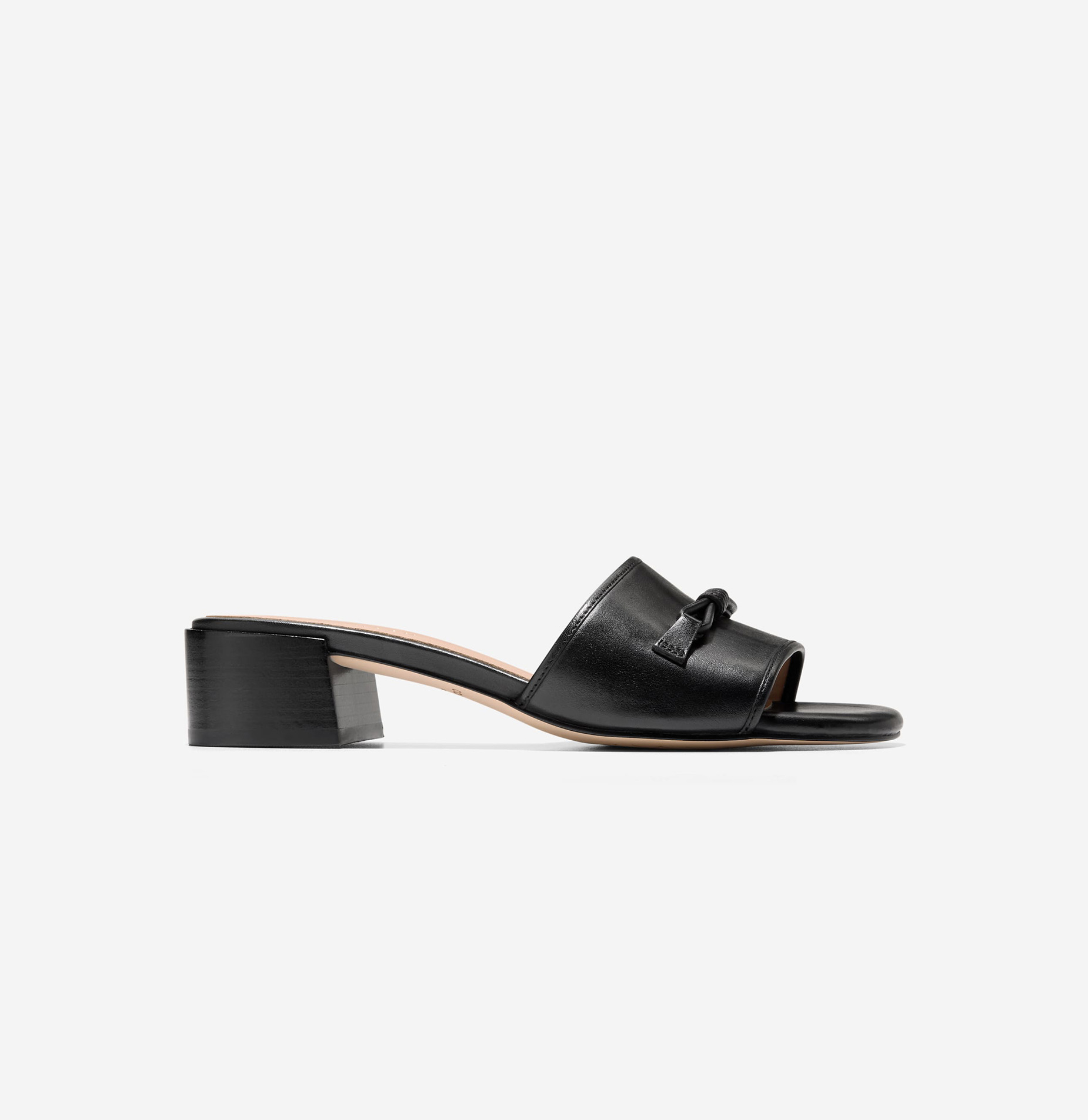 [CAILYN BOW MULES] 블랙 여성 샌들 [Width:B]