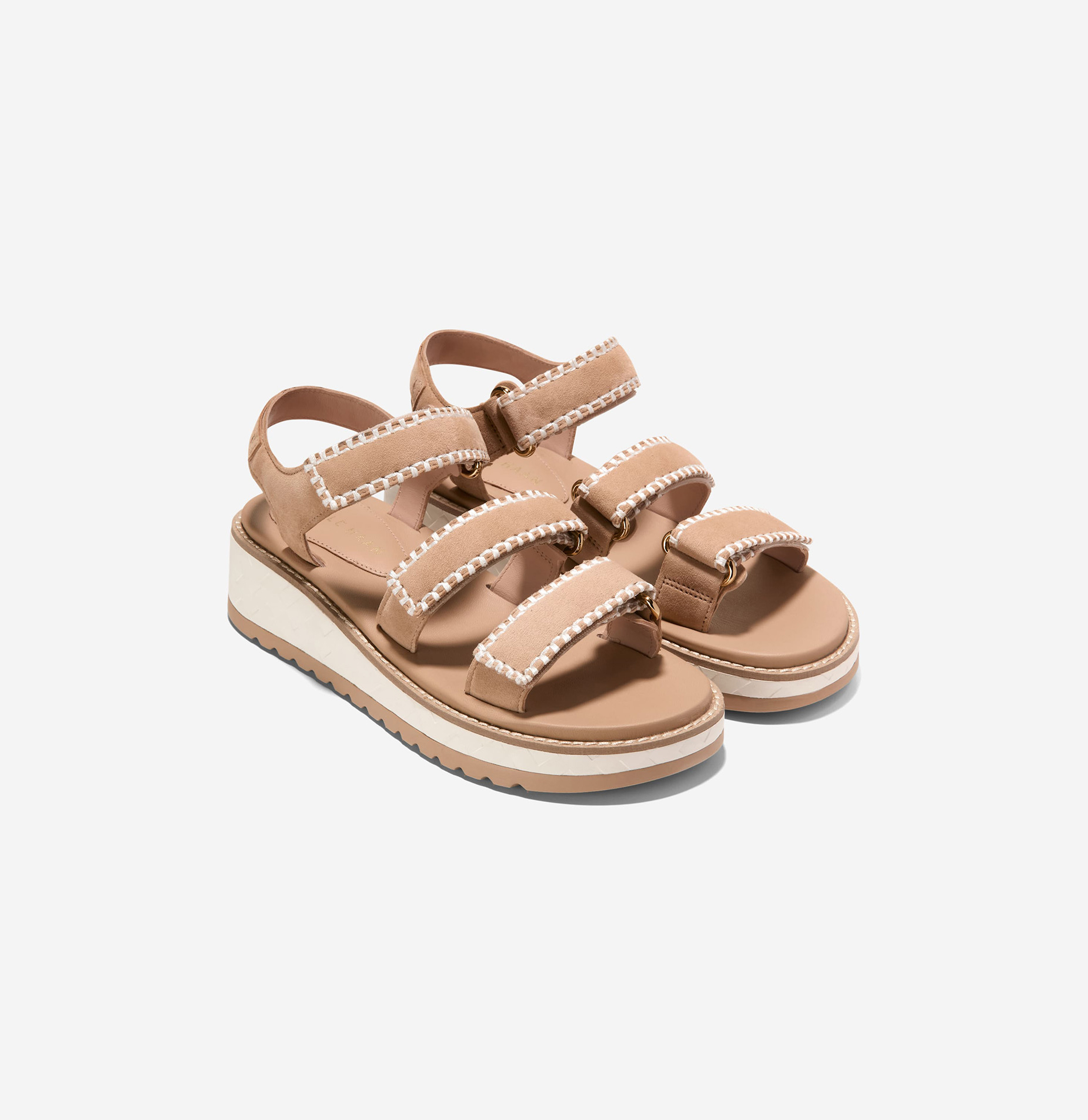 [GRANDPRØ DAYLIN WDG TRIPLE STRAP SANDALS] 캐멀 여성 샌들 [Width:B]
