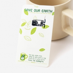 북마크 Save our earth 실천편 가로타입 - 개인컵 사용