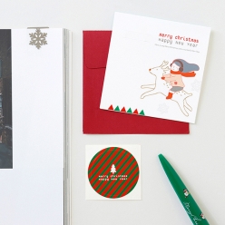책갈피 북마크 카드 - 크리스마스 에디션