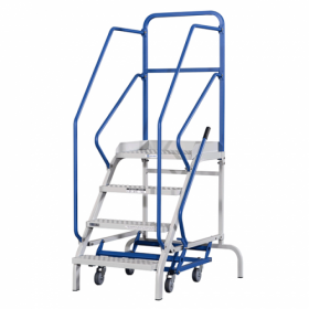 이동식 4단 안전 사다리 계단 작업 발판 작업용 수납 선반 ML-920HS