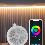 스마트공간 IoT팝 LED 스트립 - 컴퓨터 방 화장대 식탁 인테리어 간접 라인 줄 조명
