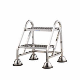 이동식 2단 안전 스테인레스 스틸 사다리 계단 작업 발판 작업용 자동멈춤 MLS-500H