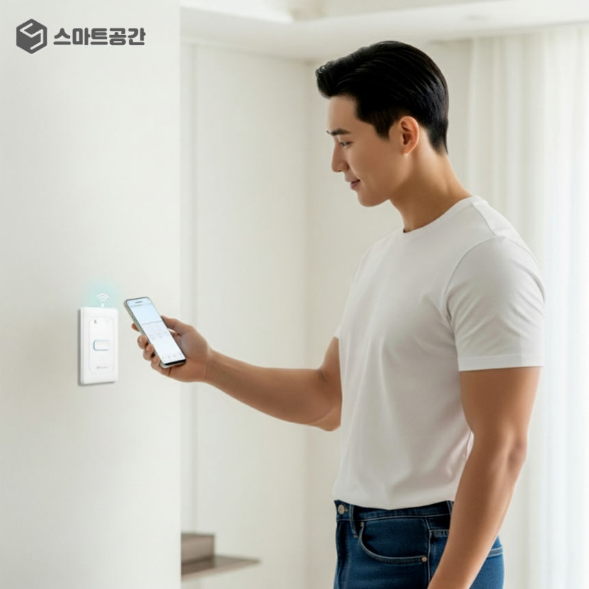 스마트공간 IoT 조명스위치 - 전등 전기 자동 원격제어 스마트홈 타이머 1구 2구 3구