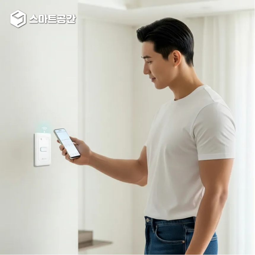 스마트공간 IoT 조명스위치 - 전등 전기 자동 원격제어 스마트홈 타이머 1구 2구 3구