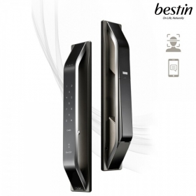 스마트 IoT 도어락 푸시풀 베스틴 IDL-400R - 얼굴 인식 임시 스마트폰 원격