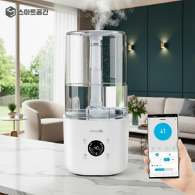 스마트공간 IoT UV살균 가습기 - 초음파 UVC 앱연동 리모컨 대용량 4.5L 6L