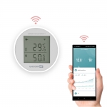 스마트공간 IoT LCD 온습도계 - 홈 와이파이 디지털 무선 온도센서 습도센서 원격제어