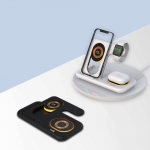 셀홈 마그네틱 4IN1 무선 충전기 - 무선 충전패드 애플워치 아이폰 에어팟 갤럭시 버즈