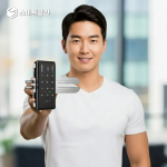 스마트공간 IoT 도어락 유리문 잇소키 - 와이파이 상점 공유 오피스 무인픽업 강화유리