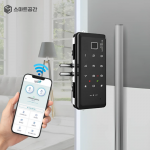 스마트공간 IoT 도어락 유리문 잇소키 - 와이파이 상점 공유 오피스 무인픽업 강화유리