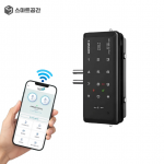 스마트공간 IoT 도어락 유리문 잇소키 - 와이파이 상점 공유 오피스 무인픽업 강화유리