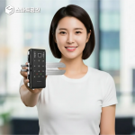 스마트공간 IoT 도어락 유리문 잇소키 - 와이파이 상점 공유 오피스 무인픽업 강화유리