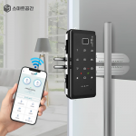 스마트공간 IoT 도어락 유리문 잇소키 - 와이파이 상점 공유 오피스 무인픽업 강화유리