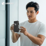 스마트공간 IoT 도어락 유리문 잇소키 - 와이파이 상점 공유 오피스 무인픽업 강화유리