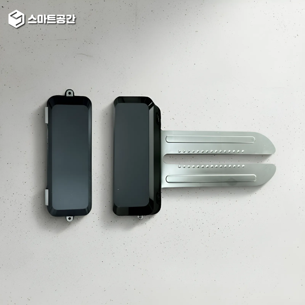 스마트공간 IoT 도어락 유리문 홀더 잇소키 - 날개형 클립형 강화유리 양문형 양문용