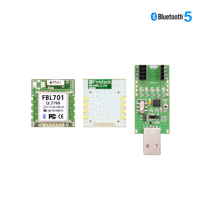펌테크 BLE 블루투스 Bluetooth 5.1 저전력 모듈 FBL701BC_S