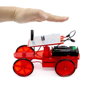 DIY 적외선 소리 빛 센서 자동차 장난감 만들기 - 유아 초등 과학 놀이 실험 키트